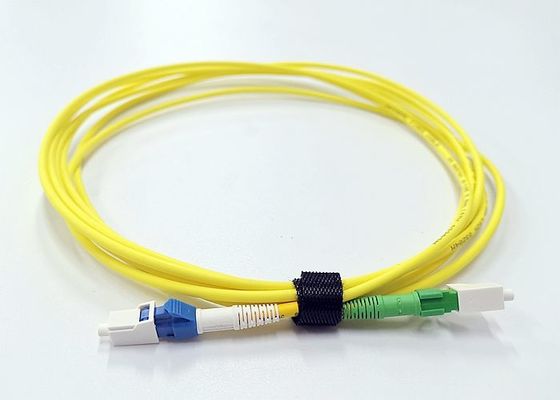 Cabo de fibra ótica da palavra simples da manutenção programada 3.0mm do LC UPC, cabo ótico de Lszh