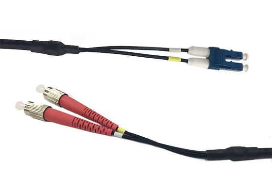 cabo de fibra ótica frente e verso do único modo de 4.8mm, cabo de remendo do LC UPC