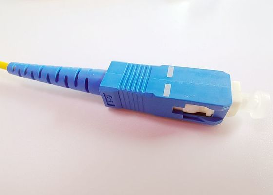 SC simples UPC do cabo de remendo da fibra ótica de LSZH 2.0mm Ftth