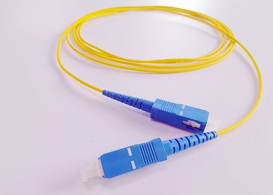 SC simples UPC do cabo de remendo da fibra ótica de LSZH 2.0mm Ftth