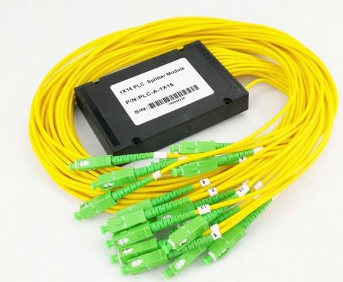 LSZH 100 * 80 * de 10mm 1 x 16 divisor do PLC da fibra ótica da manutenção programada
