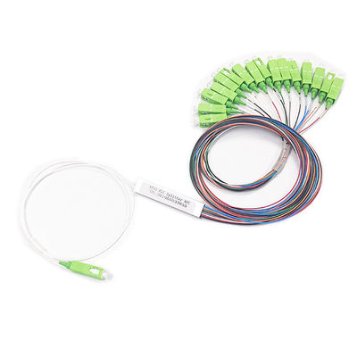 divisor de feixe colorido da fibra ótica do SC APC de 0.9mm, divisor do Plc 1x16