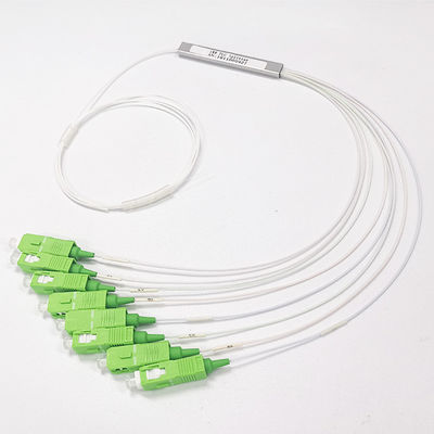 divisor apertado do PLC da fibra ótica do conector do SC APC do cabo do tubo de 0.9mm