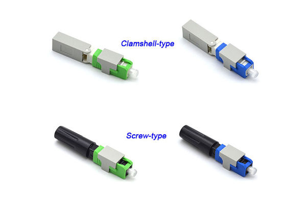 Fibra ótica da perda de inserção do parafuso da parte superior conector rápido da baixa