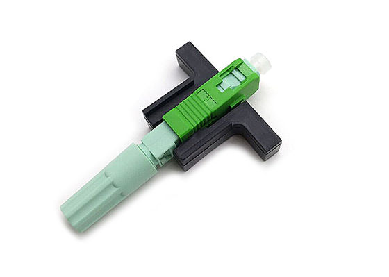 Conector rápido de Ftth da espiral do único modo do CE, conector do SC APC