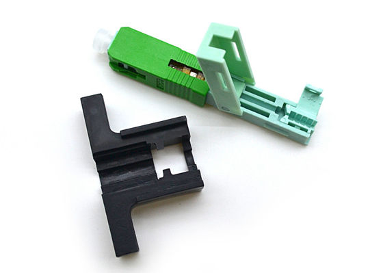 Conector rápido de Ftth da espiral do único modo do CE, conector do SC APC