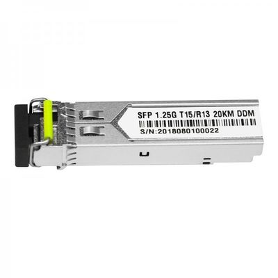 transceptor ótico bidirecional do conector 20Km de 1.25G Lc único