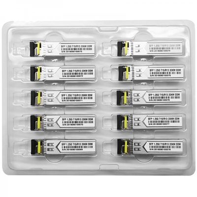 transceptor ótico bidirecional do conector 20Km de 1.25G Lc único