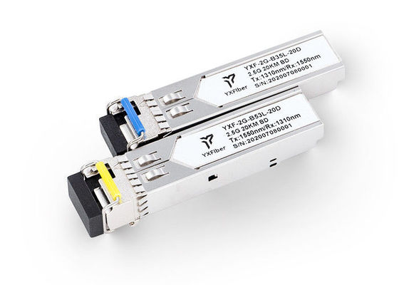 Baixos transceptores óticos do IEM 3.3V 20km 2.5G SFP