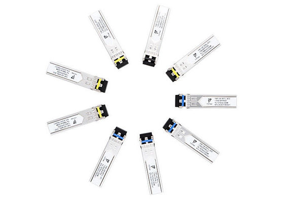Transceptores óticos direcionais do Bi 80km 2.5G SFP do conector do LC